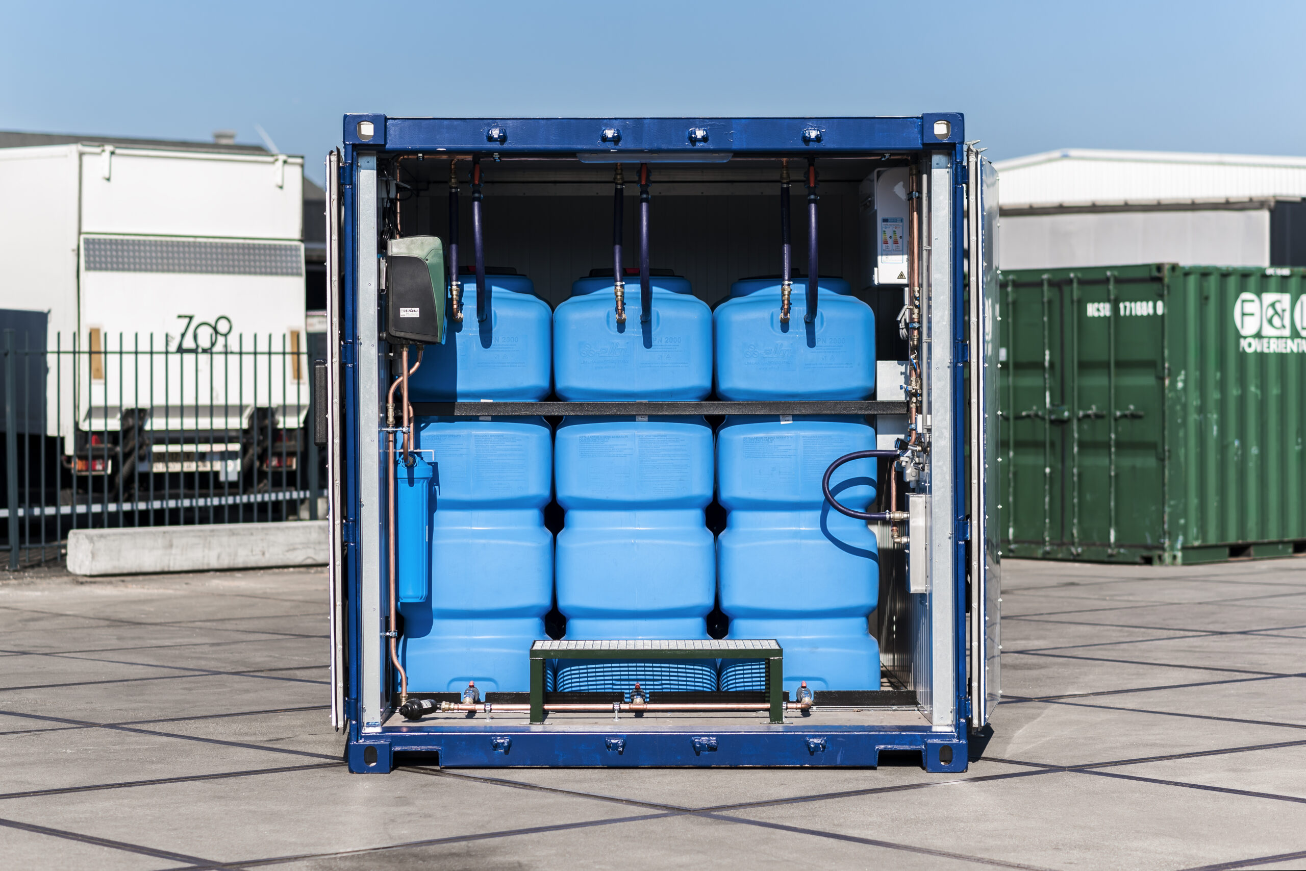 Spoel- en afvalwater container