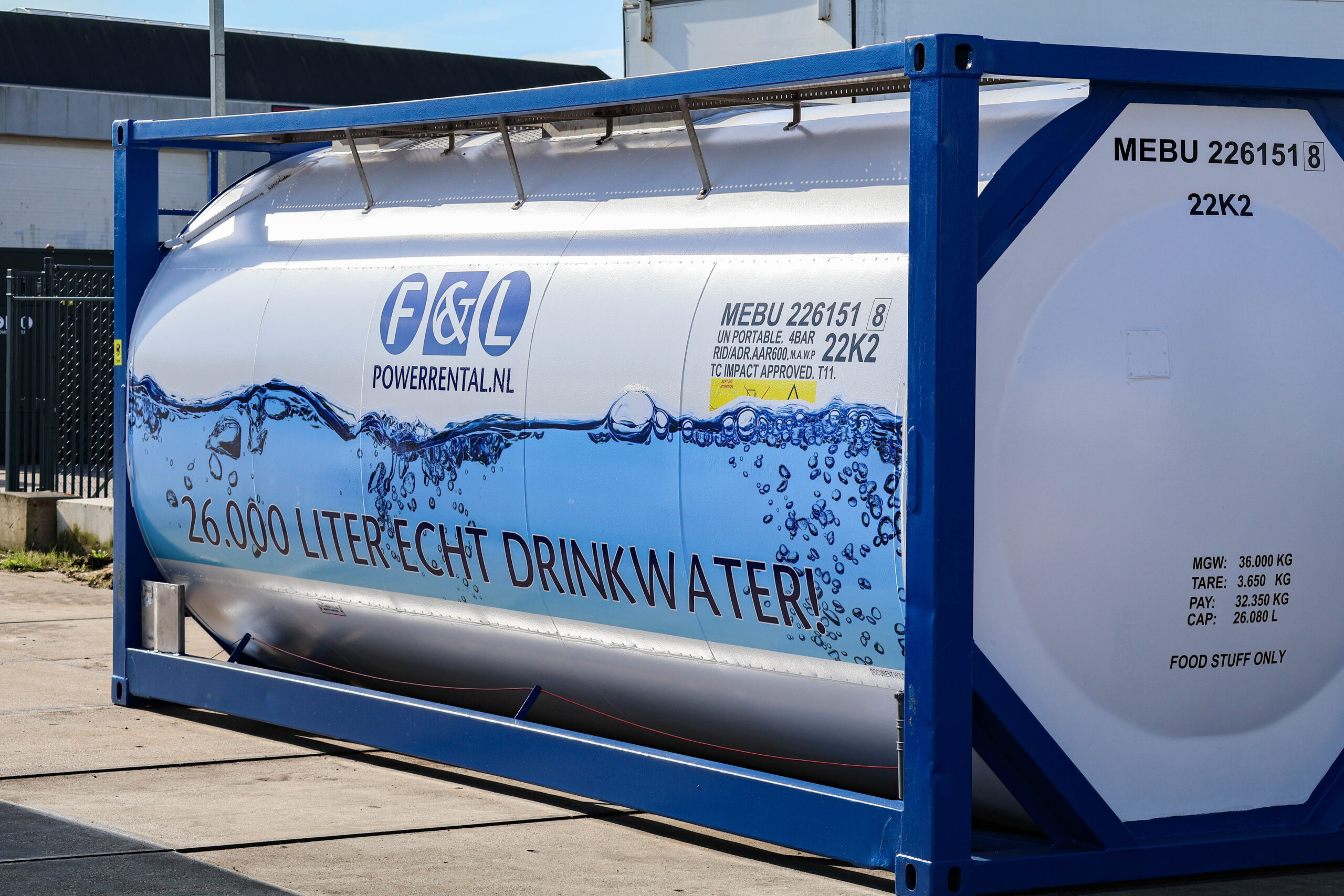 Spoel- en afvalwater containers