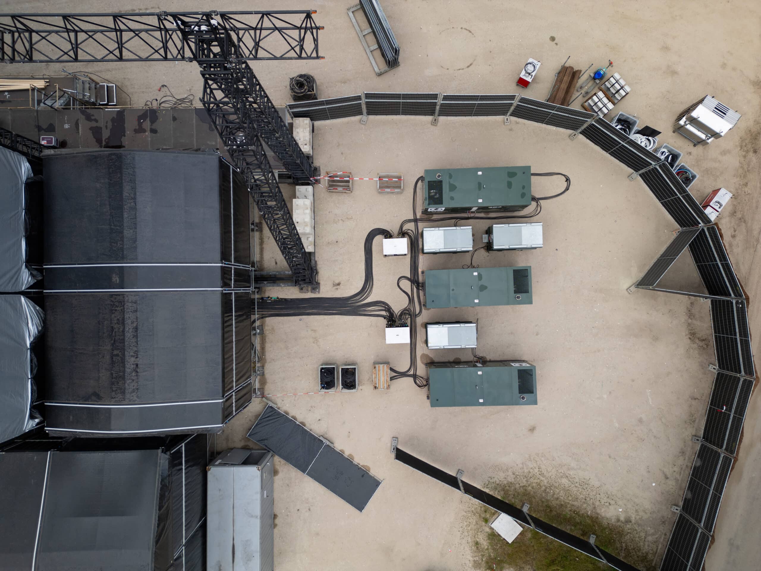 Powerplant F&L Powerrental bij Best Kept Secret bovenaanzicht
