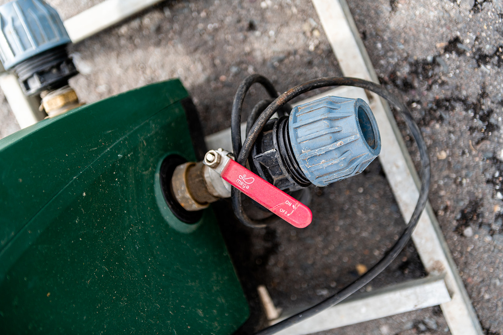 Tijdelijke water infrastructuur aansluiting