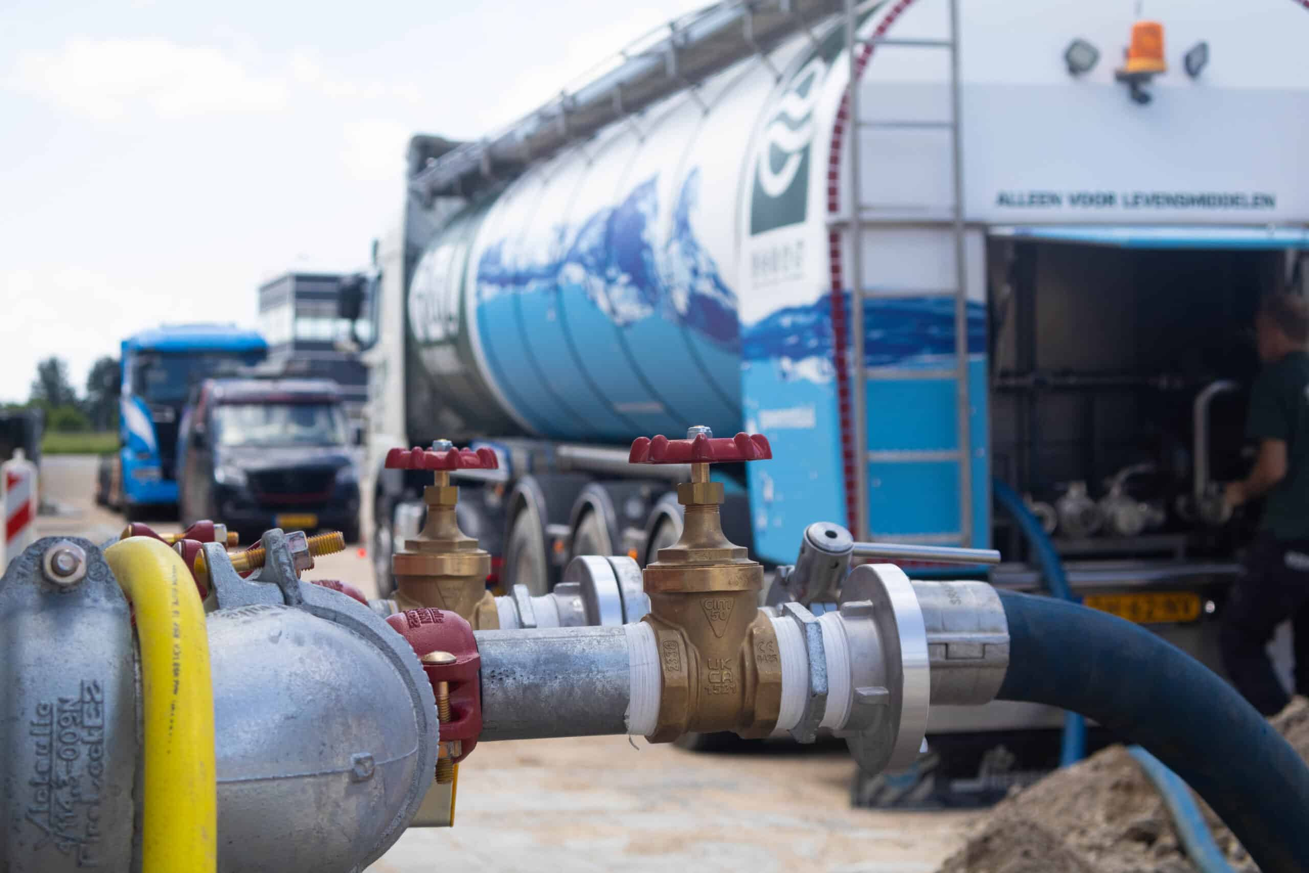 Drinkbaar water voorziening bouwplaats