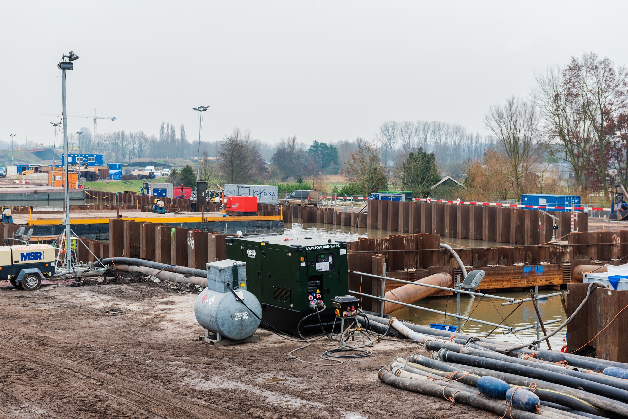 Stroomvoorzieningvoor bouwplaats